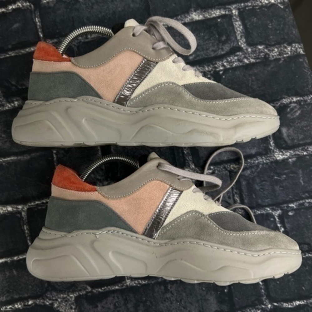COLD LAUNDRY REDEMPTION Double Tongue Low Top Platform Sneakers - Picture 2 of 13